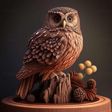 3D модель Glaucidium jardinii (STL)